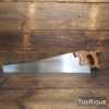 Vintage 26” Henry Disston USA D8 6TPI Rip Saw - Sharpened Ready To Use