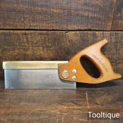 Vintage 8” Spear & Jackson 12 TPI Brass Back Dovetail Saw - Sharpened Ready To Use