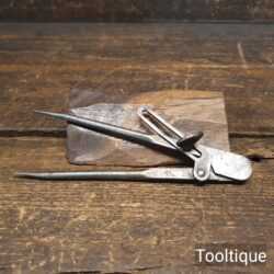 Vintage German Straight Square Legged Steel Dividers - Good Condition