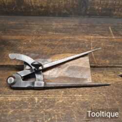 Vintage 6 ½” Leatherworking Straight Square Leg Steel Dividers - Refurbished