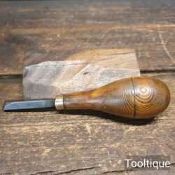 Vintage Etching Tool with Wooden Handle - Good Condition