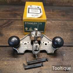 Vintage Boxed Stanley No: 71 Hand Router Plane - Lightly Used Condition