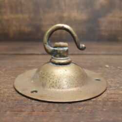 Antique Brass Rose Ceiling Lighting Fixture Single Hook Plate