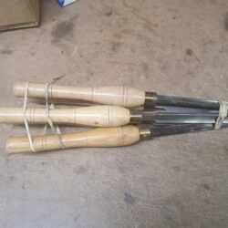 Vintage Set of 4 Woodturning Chisels - Good Condition