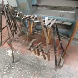 Vintage Blacksmiths Rack With Tools