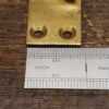 Vintage Solid Brass Reeded Beehive Sash Window Fastener