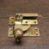 Vintage Solid Brass Reeded Beehive Sash Window Fastener