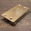 Vintage 3” Antique Half Mortise Chest Brass Box With Lock