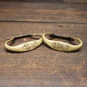 WW1 Pair of Rare Antique ST DUNSTANS Brass Handles WW1 Pair of Rare Antique ST DUNSTANS Brass Handles