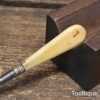 Vintage 3 ¾” Etui Crafting Pointed Awl Bone Handle - Good Condition