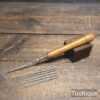 Interesting Vintage Beechwood Clamping File Holder with Selection Of Files