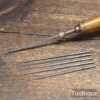 Interesting Vintage Beechwood Clamping File Holder with Selection Of Files