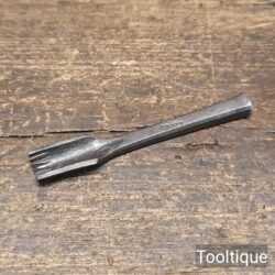 Vintage Pratt Leatherworking Curved Pinking Iron Punch - Good Condition
