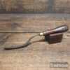 Vintage Rounded & Curved Rasp Or Float Tool - Beechwood Handle