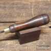 Vintage Rounded & Curved Rasp Or Float Tool - Beechwood Handle