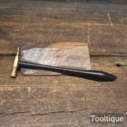Vintage Miniature Jewellers Hammer Brass Bulbous Ebony Handle - Good Condition
