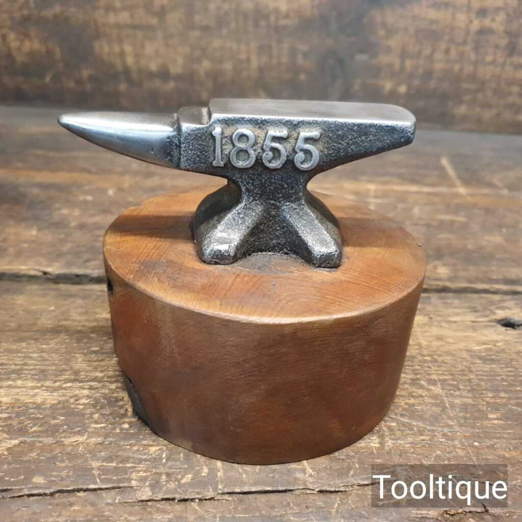 Vintage Jewellers Anvil Securely Mounted to Wooden Base - Fully Refurbished