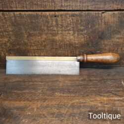 Scarce Henry Slater Gentleman’s Brass Back Saw 15 TPI - Sharpened Ready To Use