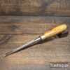 Vintage 3/8” Wide Mortice Chisel Boxwood Handle - Sharpened Honed