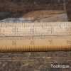 Vintage Rabone Boxwood & Brass Rule With Brass Slide - Good Condition