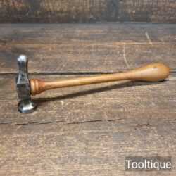 Vintage Jewellers Chasing Hammer Bulbous Cherrywood Handle - Good Condition