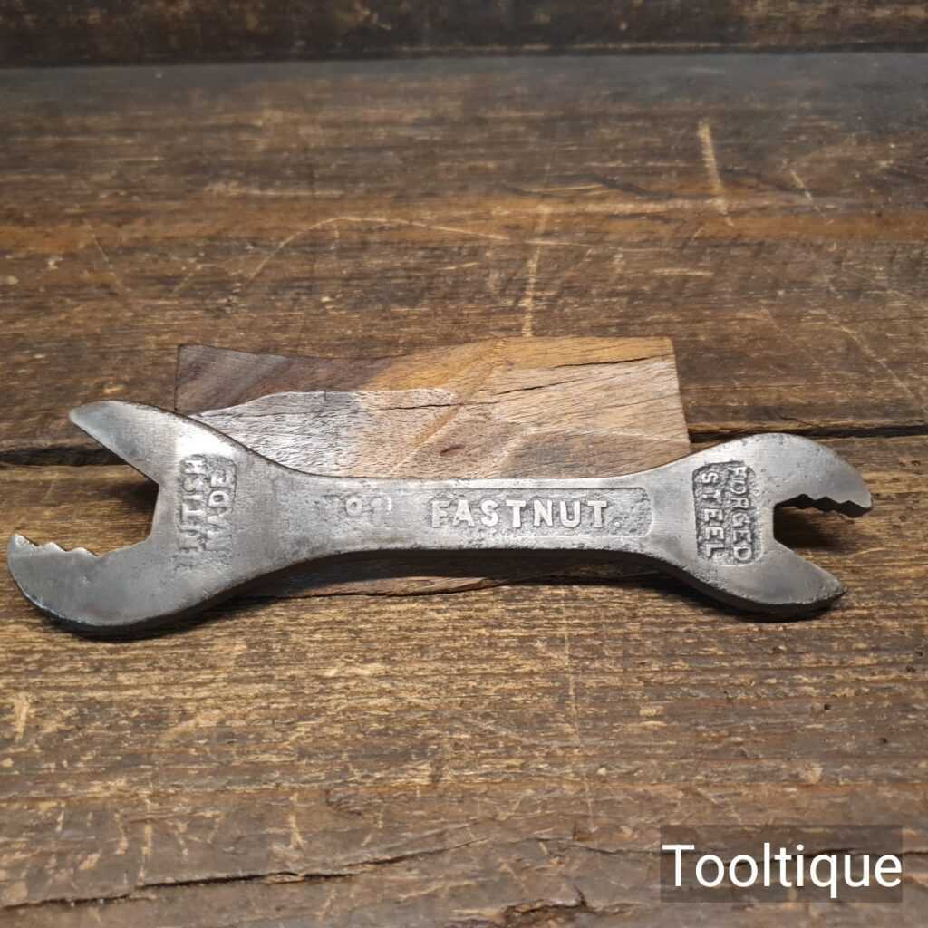 Vintage FastNut No: 1 PAT No: 194041 Forged Steel Spanner With 3 Step Size Change