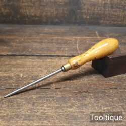 Vintage Leatherworker’s Awl with Beechwood Handle - Good Condition