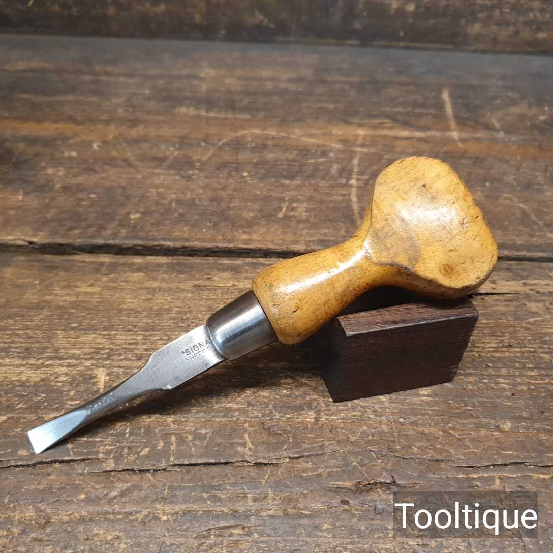 Vintage Signal Sheffield Coffin Makers Dumpy Flat Ended