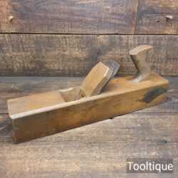Vintage 17” Beechwood Jack Plane 2 ¼” Tapered Iron - Fully Refurbished