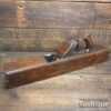Vintage 22” Beechwood Jointer Plane 2 ½” Tapered Iron - Fully Refurbished