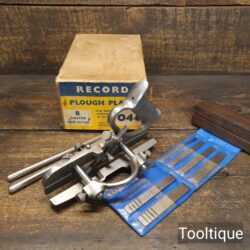 Crisp Boxed Record No: 044 Plough Plane - Very Good Original Condition