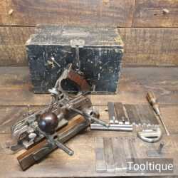 Antique Stanley No: 45 Type 7B 1897-1900 S Casting Mark & Complete Cutter Set