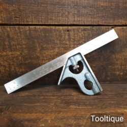 Vintage Rabone Chesterman No: 1912 Adjustable Steel Combination Square - Good Condition