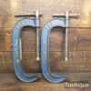 Vintage Pair of 10” Record G Cramps - Good Original Condition