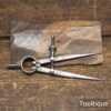 Vintage Moore & Wright 4” Straight Leg Spring Dividers - Good Condition