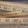 Crisp Vintage Rabone Chesterman No: 1162 Boxwood Brass Folding Rule