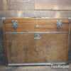 Vintage Neslein Engineers Machinist Wooden Tool Chest with Key - Good Condition