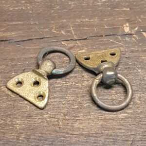 Vintage Brass Pair of 2 No: Picture Rings & Plates Vintage Brass Pair of 2 No: Picture Rings & Plates