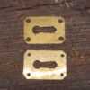 Original Antique Rectangular Escutcheon Keyhole Plate