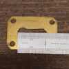 Original Antique Rectangular Escutcheon Keyhole Plate