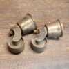 Vintage Pair Of Brass Socket Castors
