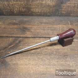 Vintage 12 ½” Stanley Yankee No: 10A Ratchet Screwdriver 5 1/16” Flat End