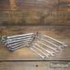 Vintage Gordon Tools AF Selection 12 No: Chrome Vanadium Spanners - Good Condition