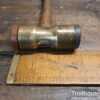 Small Vintage Brass Hammer Composite & Rubber Faces - Good Condition