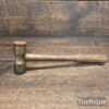 Small Vintage Brass Hammer Composite & Rubber Faces - Good Condition