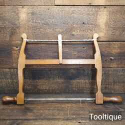 Vintage 14” Beechwood Bowsaw Fully Refurbished Sharpened Ready To Use