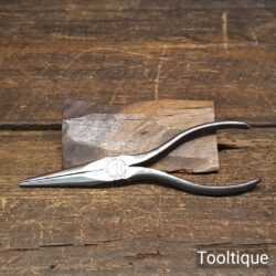 Vintage Utica Drop Forge & Tool Corp USA 6 ½” Long Nose Pliers - Good Condition