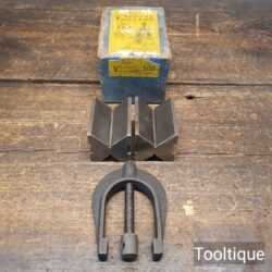 Vintage Moore and Wright No: 502 Vee Blocks & Clamp - Good Condition