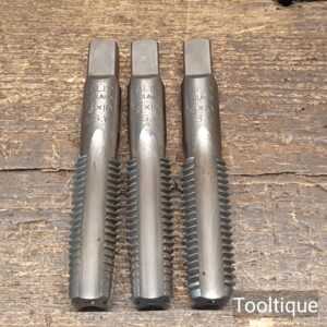 Vintage Set of 3 No: LALL td England 3/4 BSW x 10 Taps Good Condition
