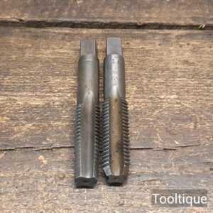 Vintage Pair of ¾” BSW x 10 Sequenced Taps - Good Condition Vintage Pair of ¾” BSW x 10 Sequenced Taps - Good Condition